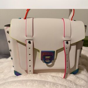 Michael Kors White Crossbody Bag with Multicolor Accents